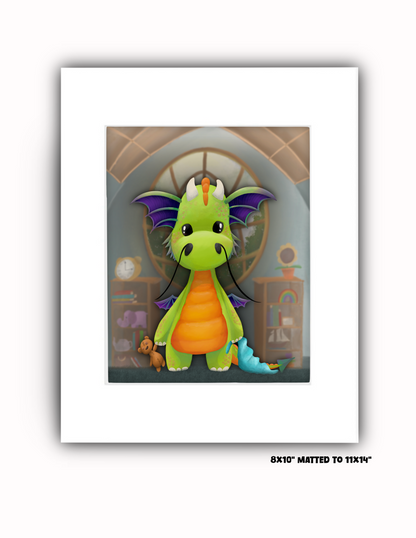 "Gogolupe the Dragon" Art Print